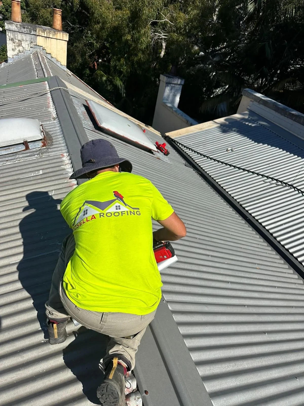Rosella Roofing Sydney expert working on a roof